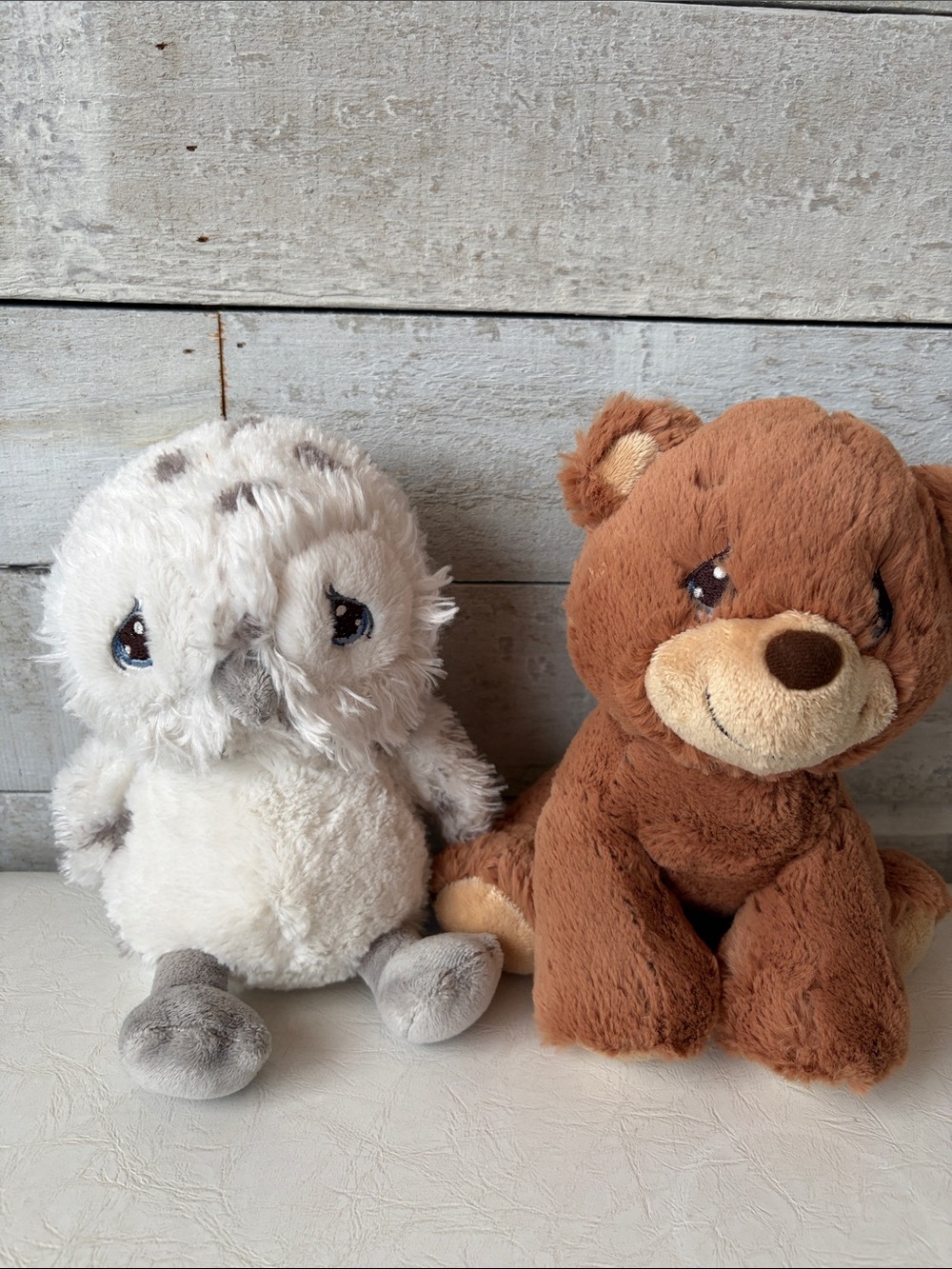 Soft and Cuddly Precious Moments Owl and Bear